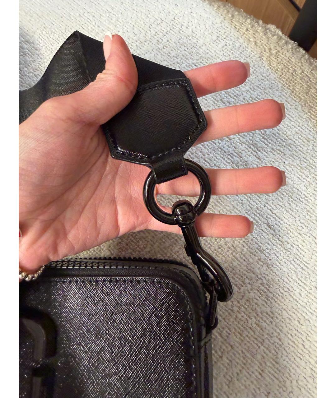 MARC JACOBS Черная кожаная сумка через плечо, фото 7