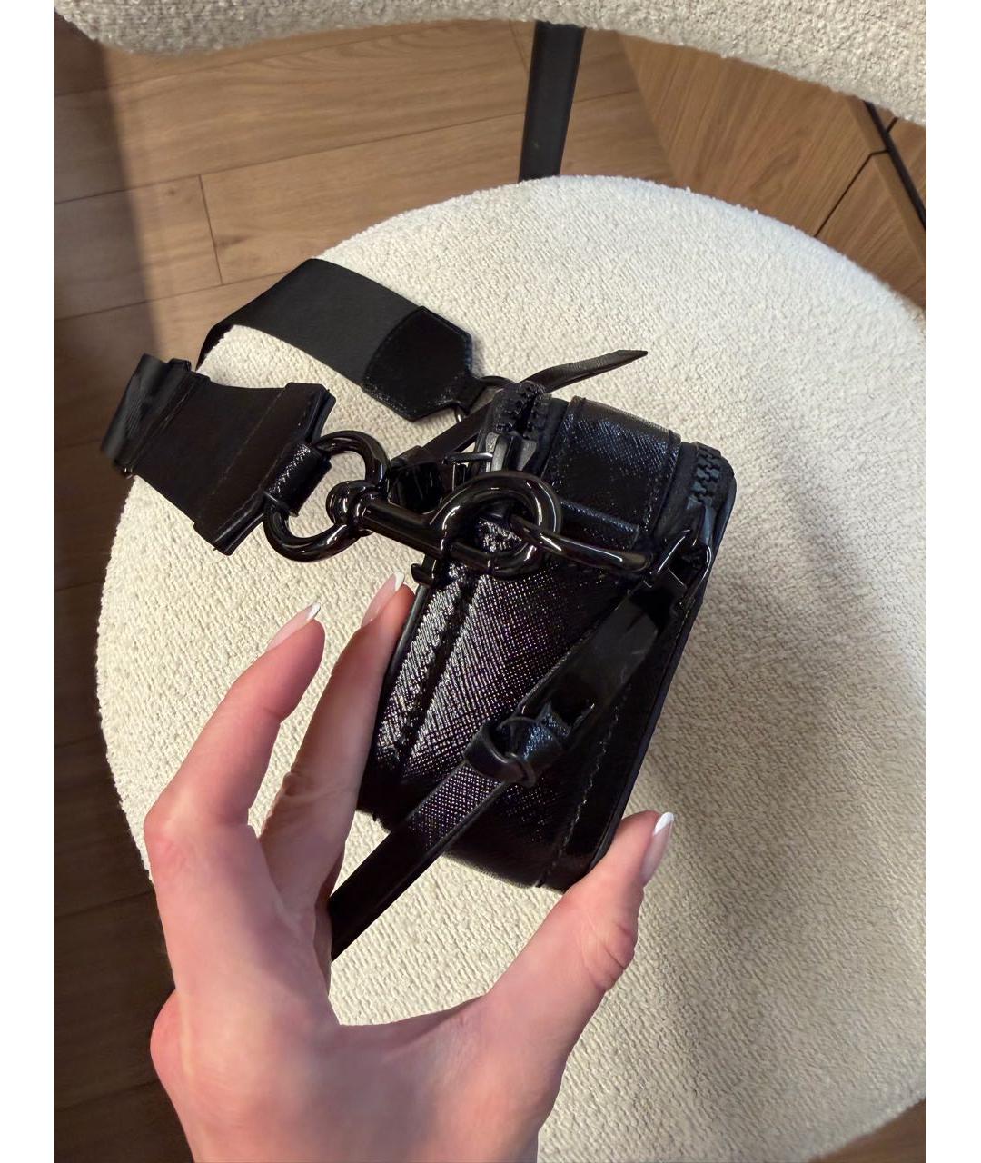 MARC JACOBS Черная кожаная сумка через плечо, фото 4