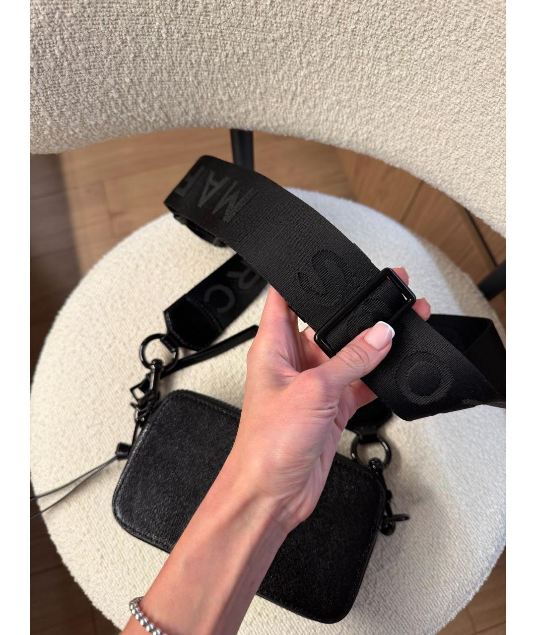 MARC JACOBS Черная кожаная сумка через плечо, фото 2