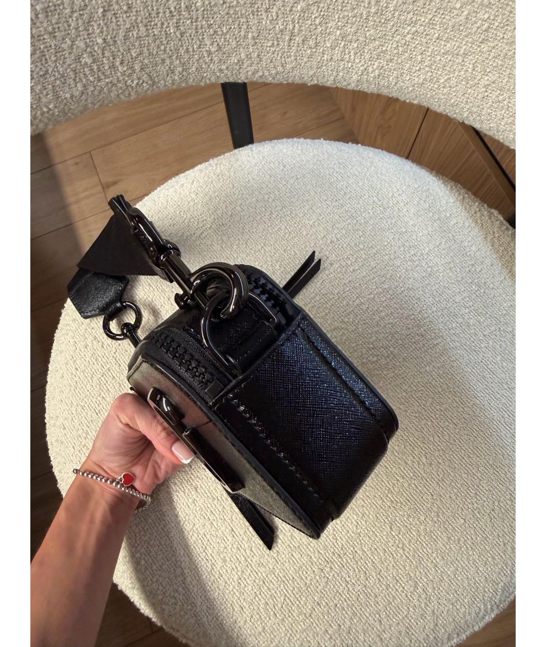 MARC JACOBS Черная кожаная сумка через плечо, фото 3