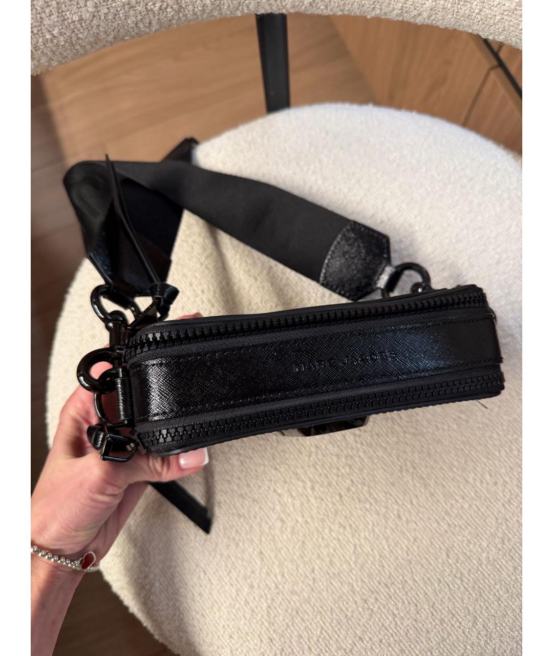 MARC JACOBS Черная кожаная сумка через плечо, фото 5