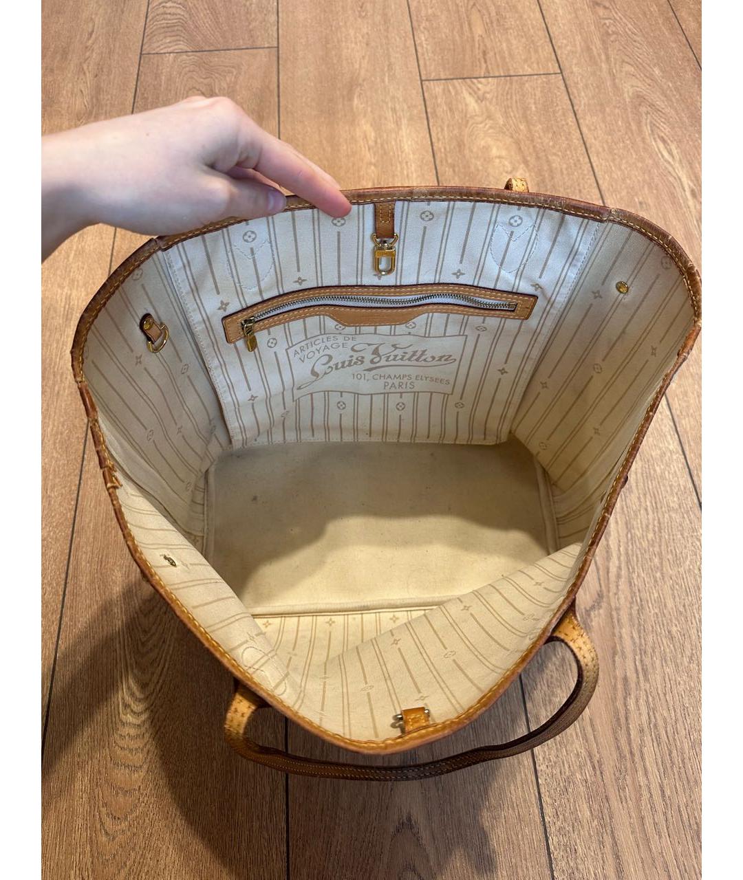 LOUIS VUITTON Бежевая сумка тоут, фото 3