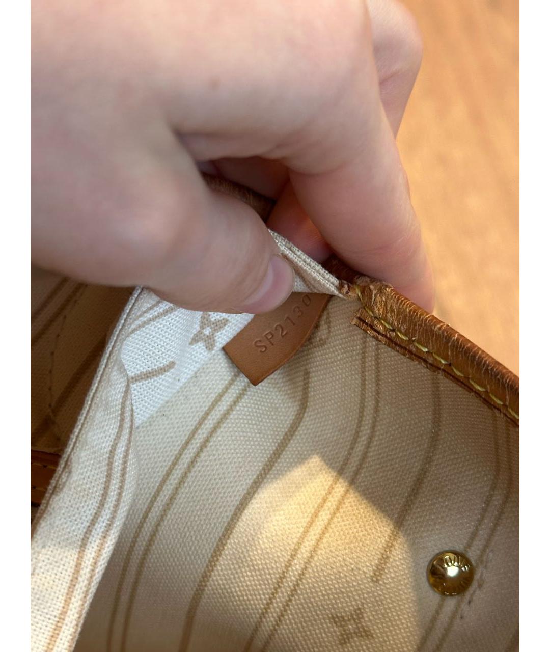 LOUIS VUITTON Бежевая сумка тоут, фото 6