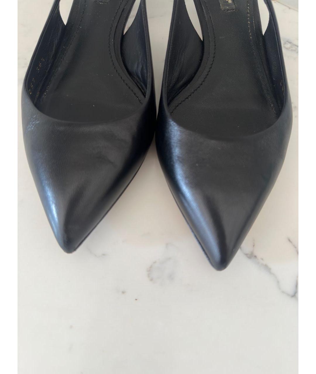 DOLCE&GABBANA Черные кожаные туфли, фото 4