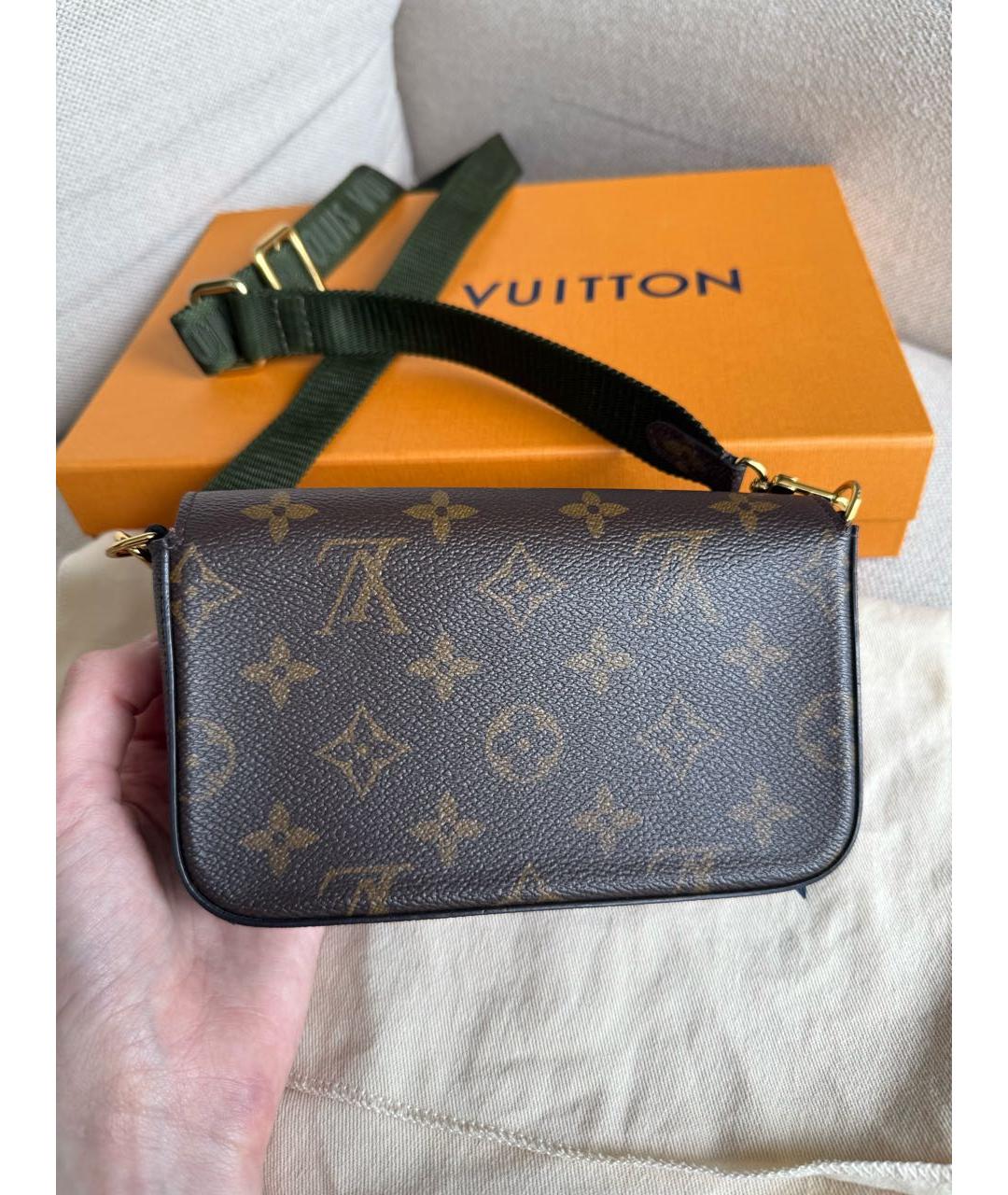 LOUIS VUITTON Коричневая сумка через плечо, фото 6
