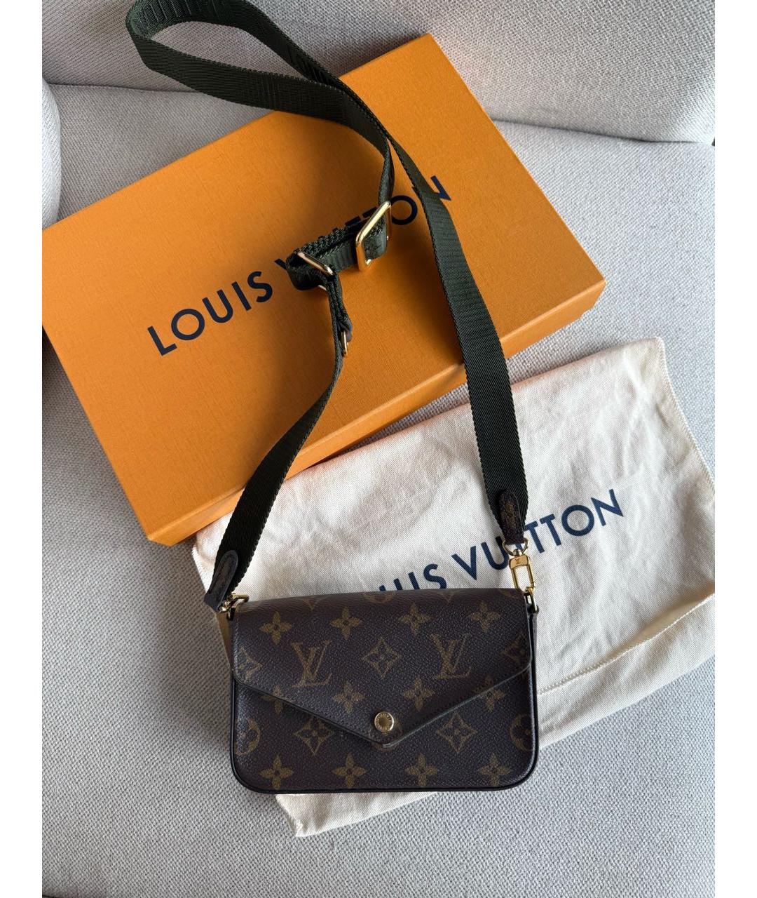 LOUIS VUITTON Коричневая сумка через плечо, фото 2