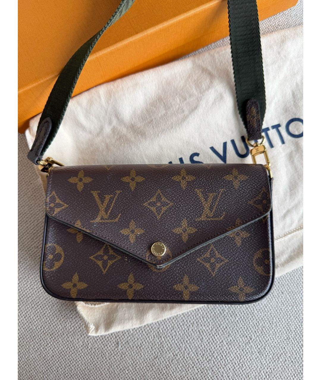 LOUIS VUITTON Коричневая сумка через плечо, фото 3