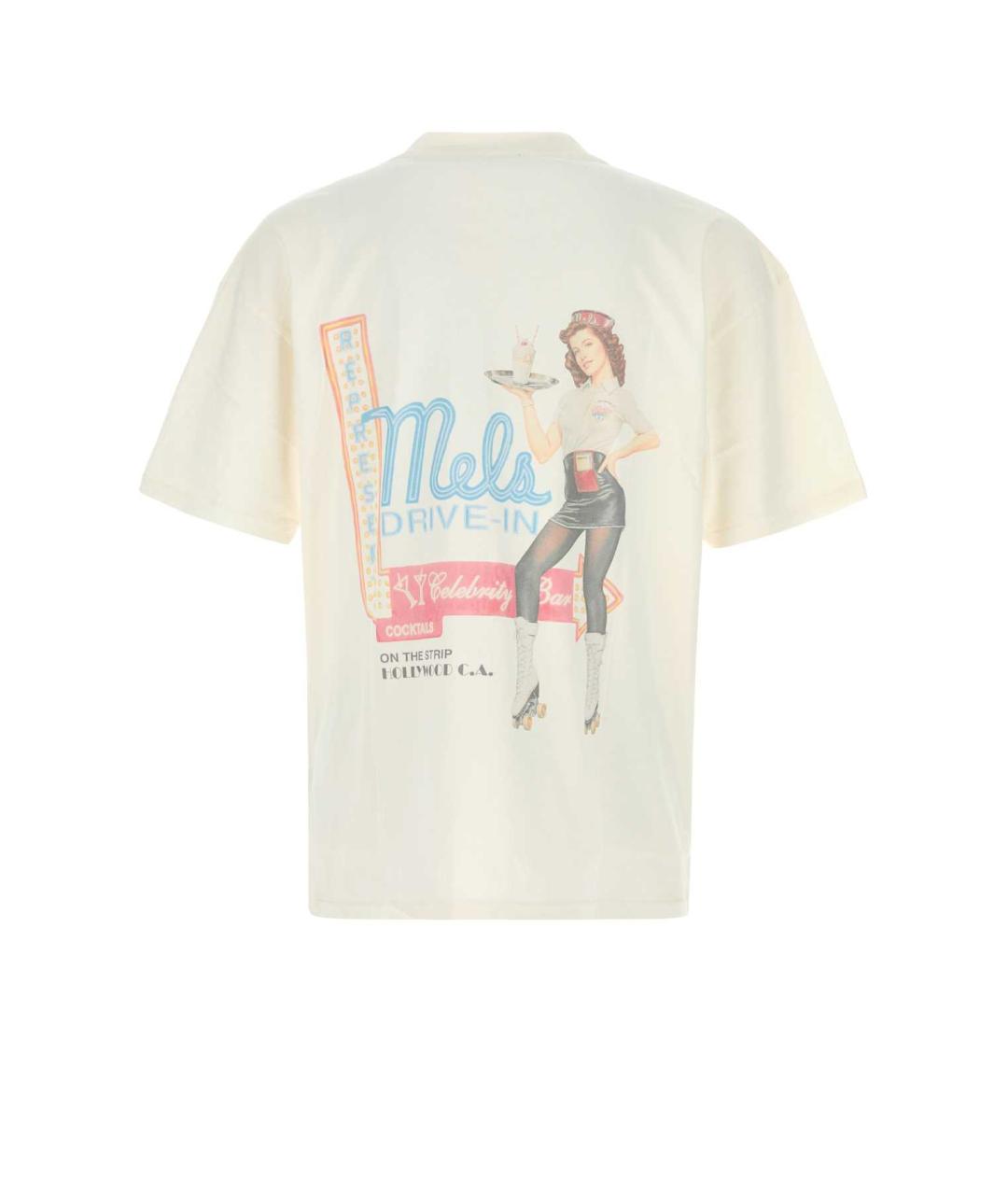 REPRESENT Белая хлопковая футболка, фото 2