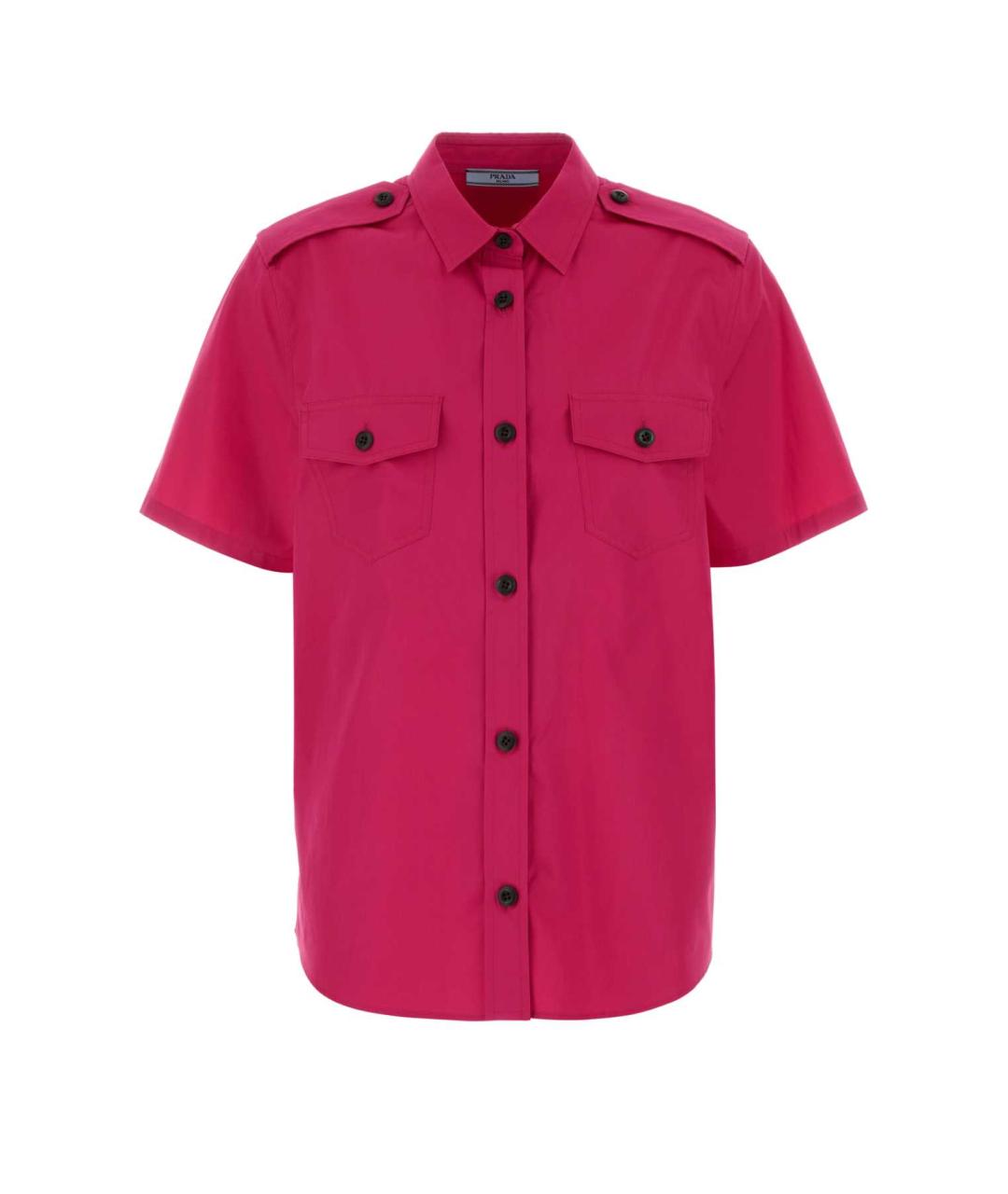 PRADA Розовая хлопковая рубашка, фото 1