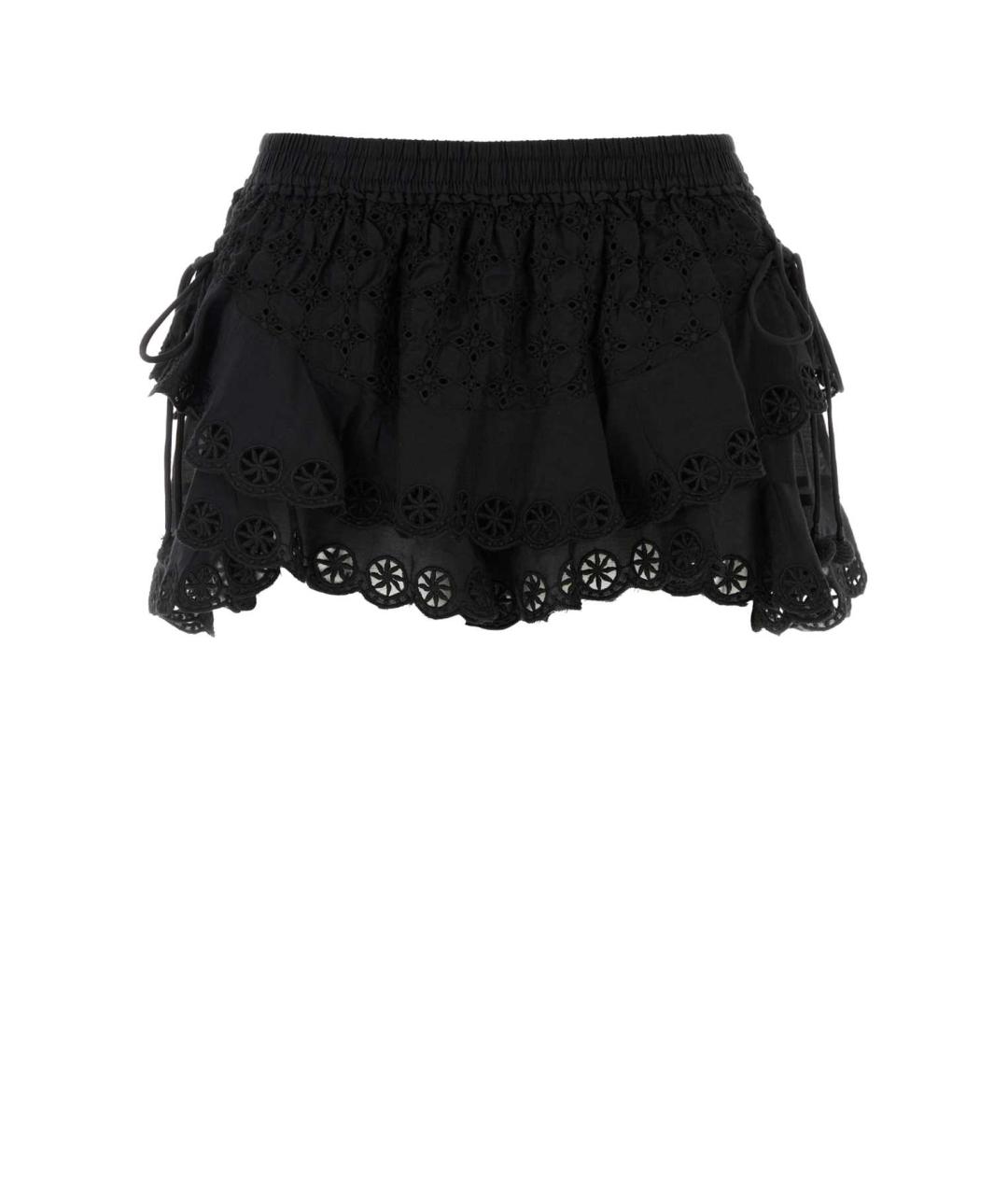 ISABEL MARANT Черная хлопковая юбка мини, фото 1