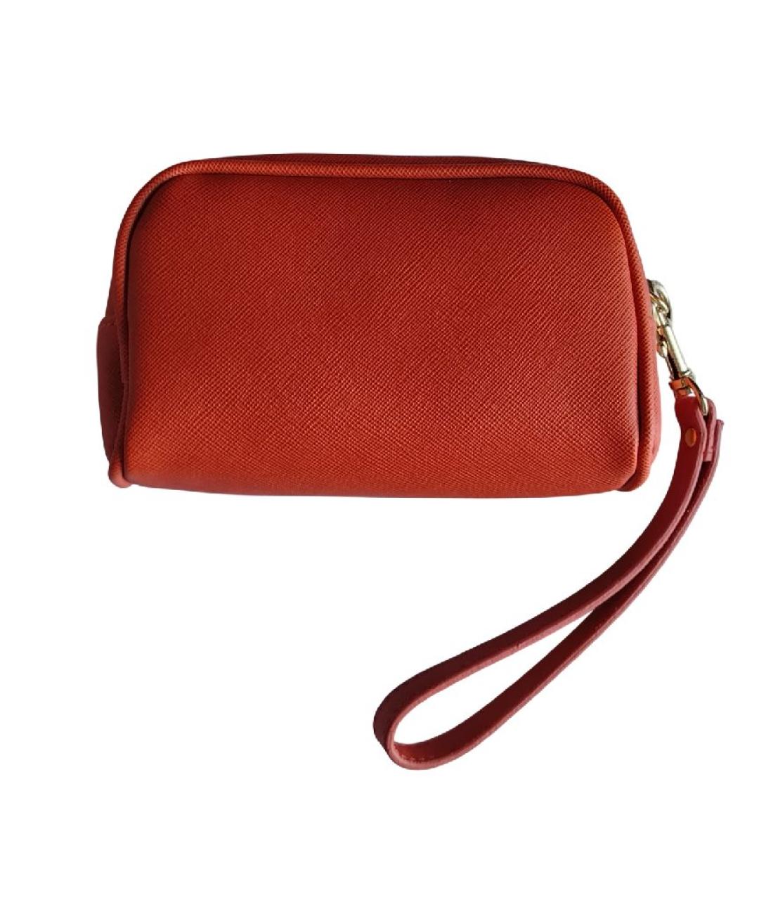 MICHAEL KORS Оранжевая косметичка из искусственной кожи, фото 4