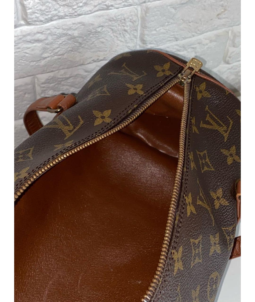 LOUIS VUITTON Коричневая сумка с короткими ручками, фото 8