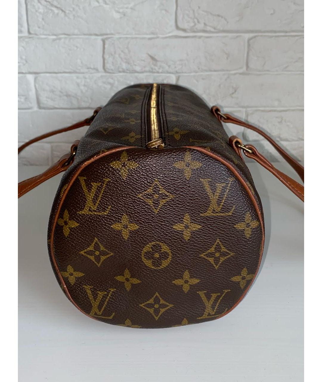 LOUIS VUITTON Коричневая сумка с короткими ручками, фото 2