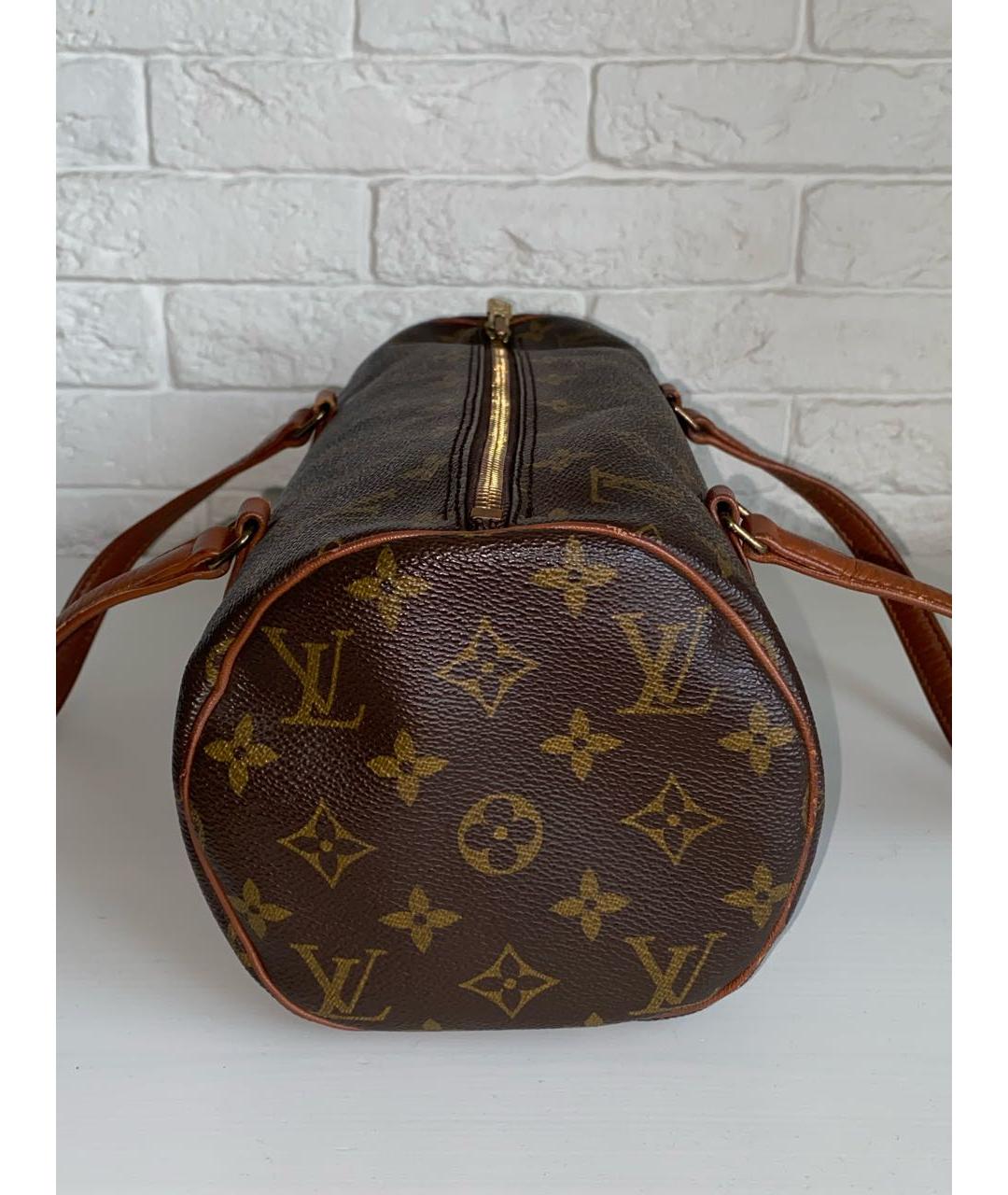LOUIS VUITTON Коричневая сумка с короткими ручками, фото 3