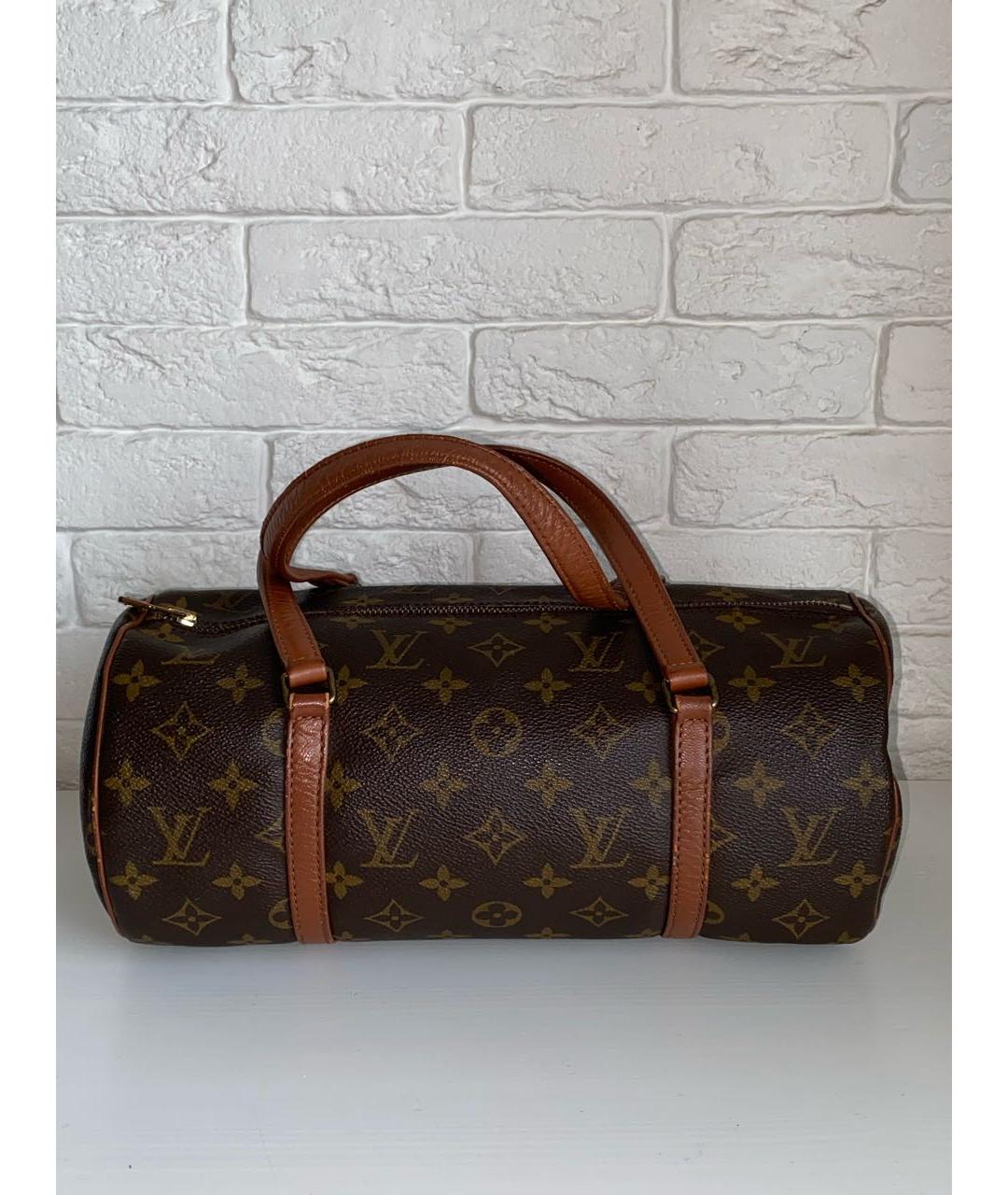 LOUIS VUITTON Коричневая сумка с короткими ручками, фото 4