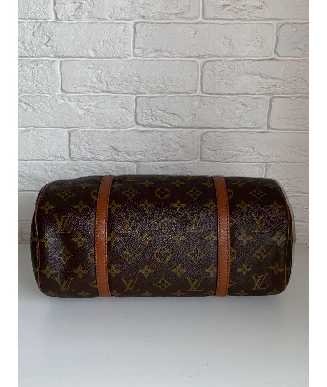 LOUIS VUITTON Коричневая сумка с короткими ручками, фото 5