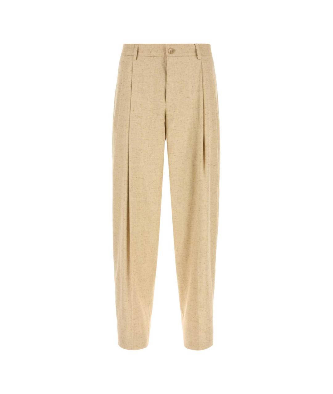 DOLCE&GABBANA Бежевые повседневные брюки, фото 1