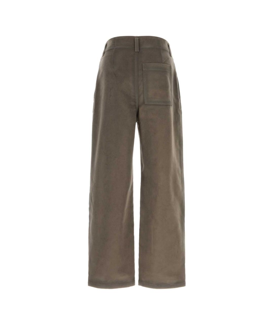 LOEWE Коричневые вискозные повседневные брюки, фото 2