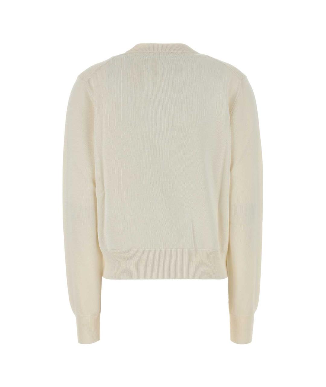 JIL SANDER Белый вискозный кардиган, фото 1