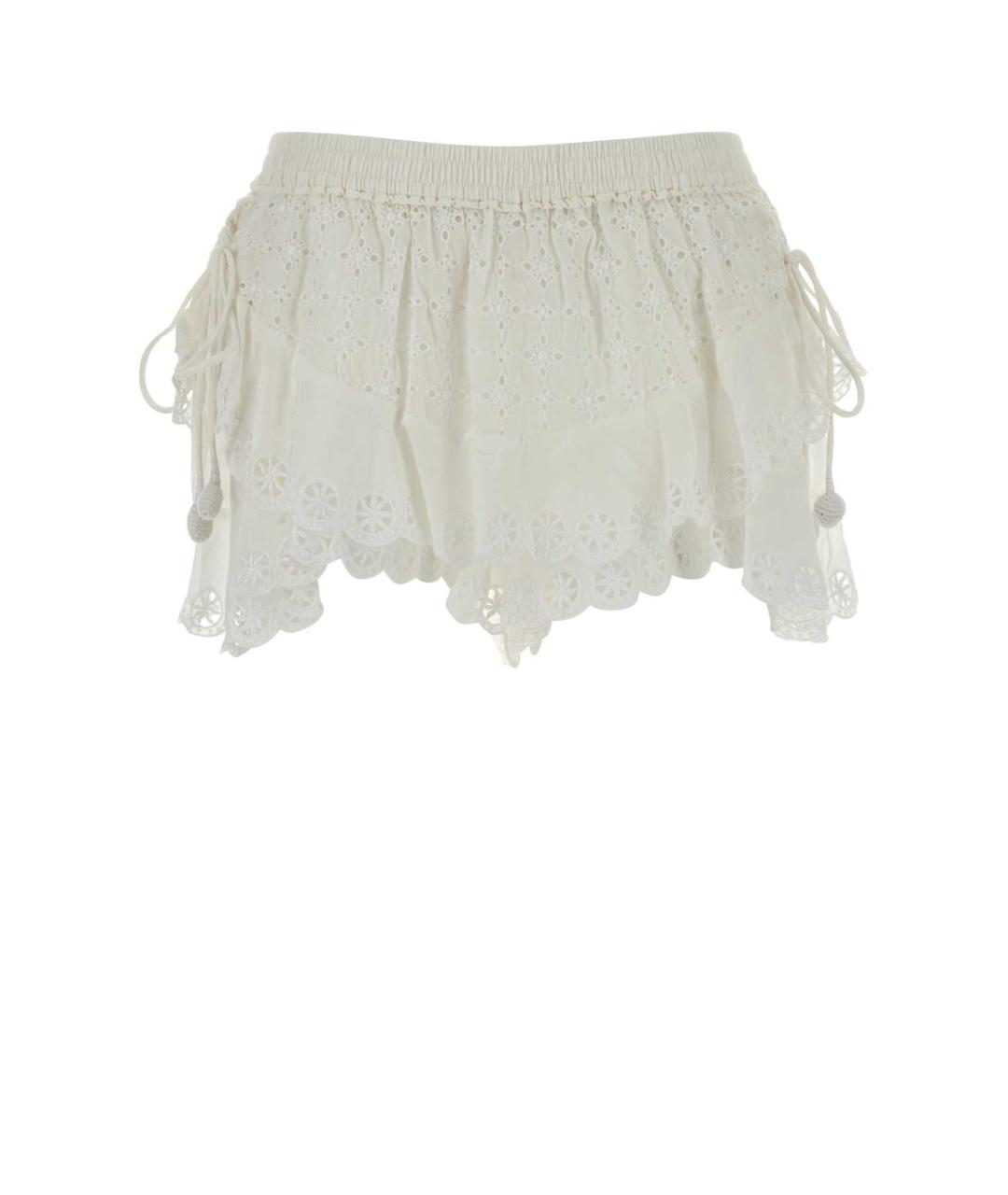 ISABEL MARANT Белая хлопковая юбка мини, фото 1