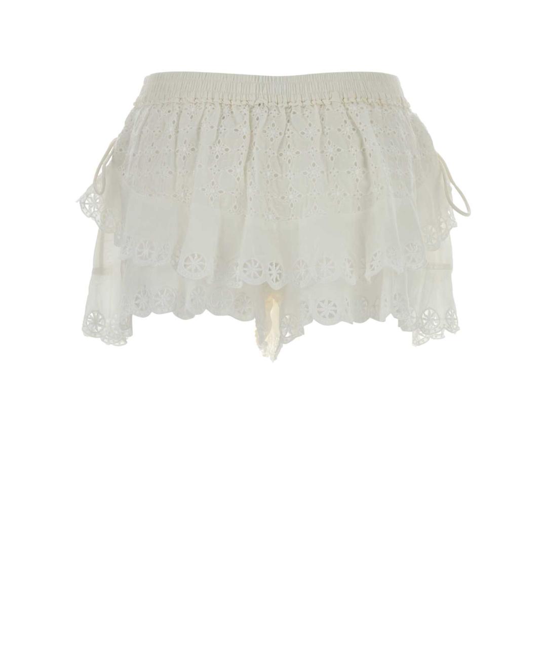 ISABEL MARANT Белая хлопковая юбка мини, фото 2