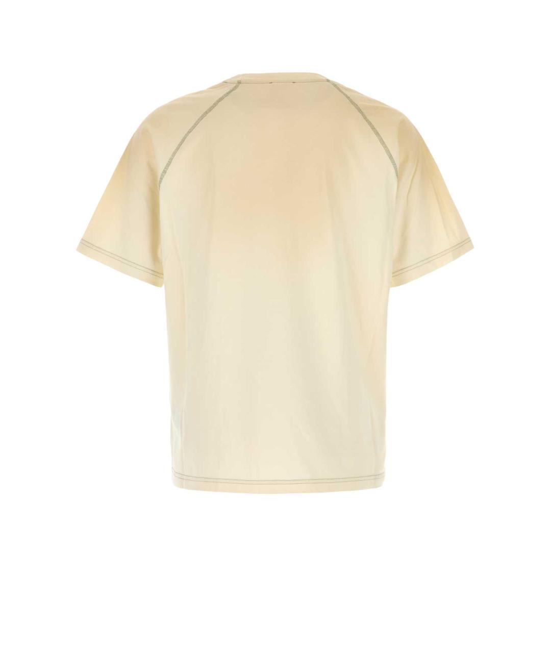 DIESEL Желтая хлопковая футболка, фото 2