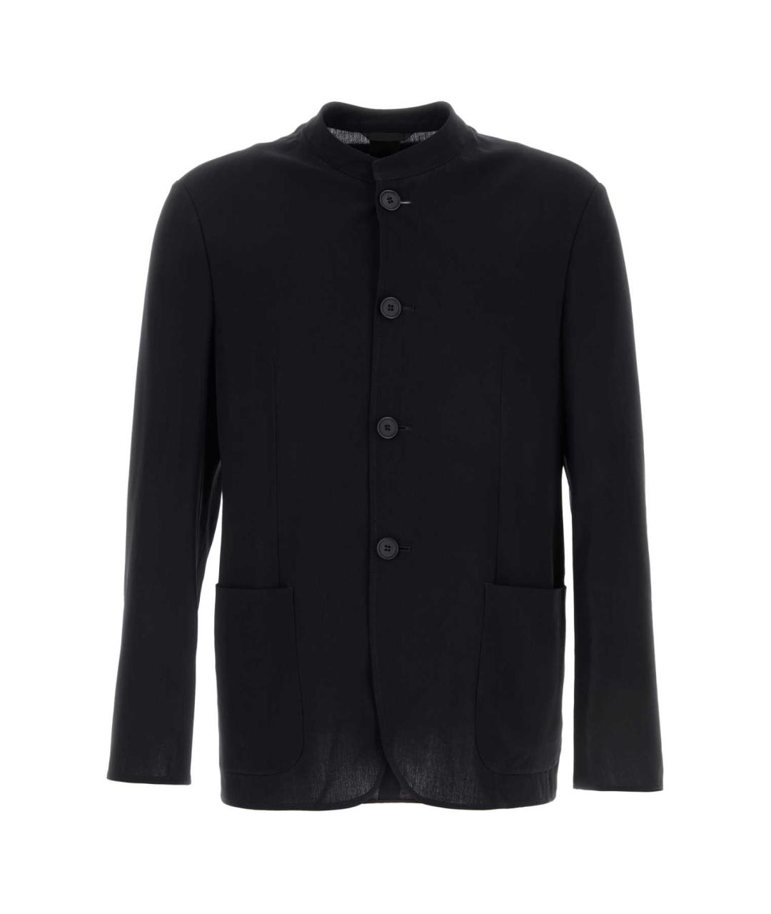 GIORGIO ARMANI Темно-синий шерстяной пиджак, фото 1