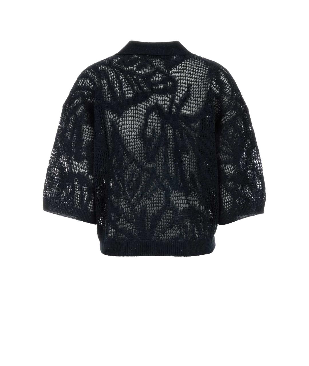 BRUNELLO CUCINELLI Темно-синий льняной джемпер / свитер, фото 2