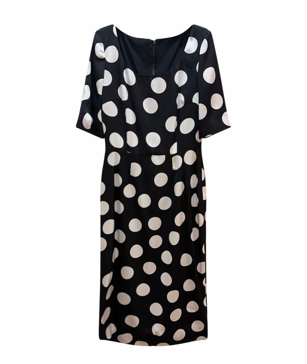 DOLCE&GABBANA Черное шелковое платье, фото 1