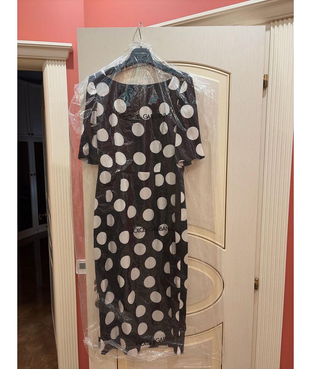 DOLCE&GABBANA Черное шелковое платье, фото 7