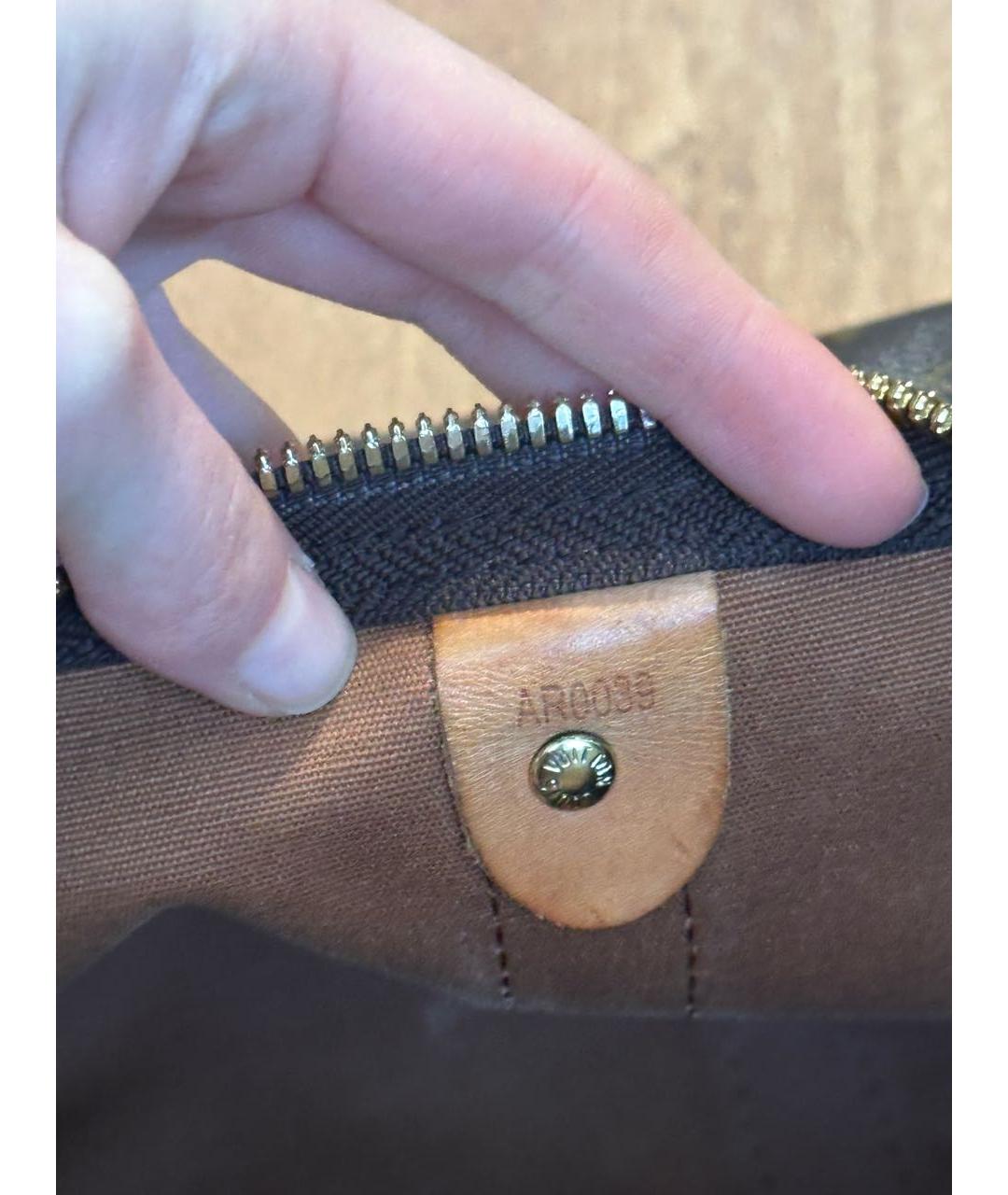 LOUIS VUITTON Коричневая дорожная/спортивная сумка, фото 5