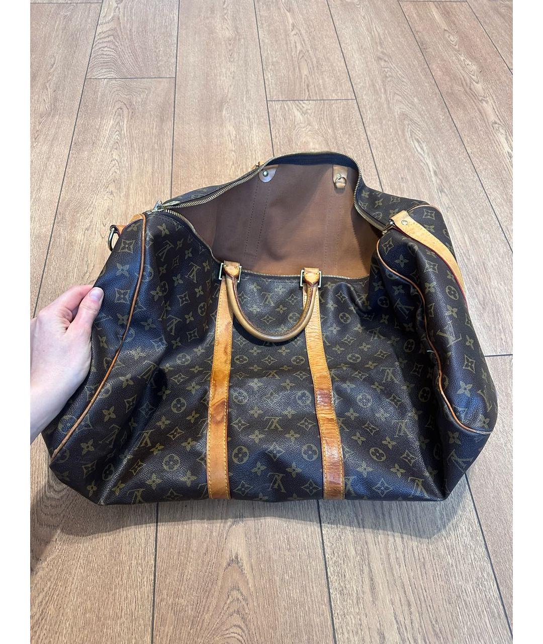 LOUIS VUITTON Коричневая дорожная/спортивная сумка, фото 2