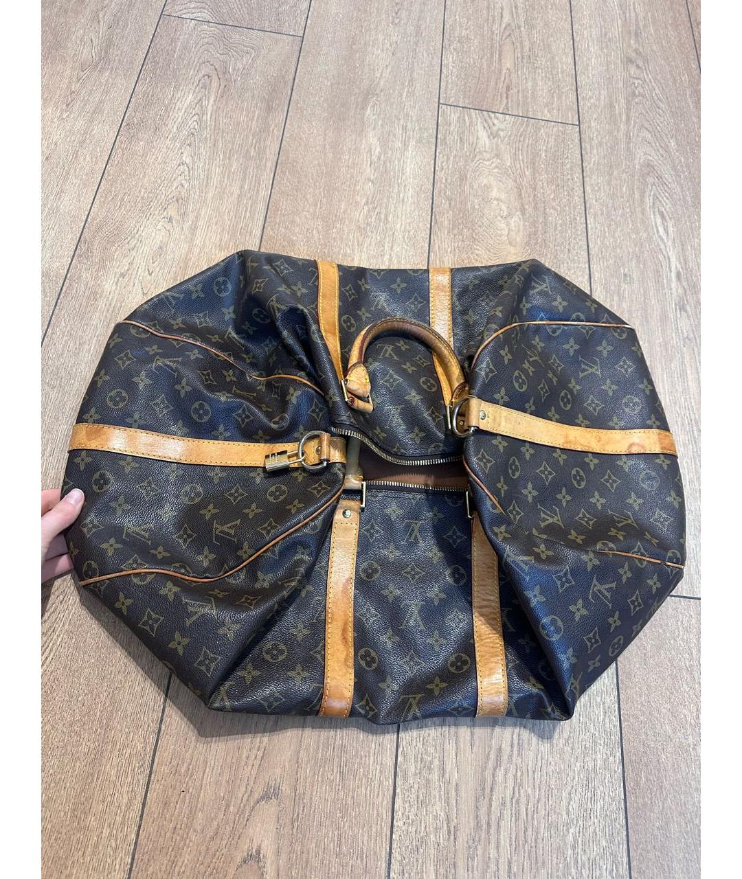 LOUIS VUITTON Коричневая дорожная/спортивная сумка, фото 3