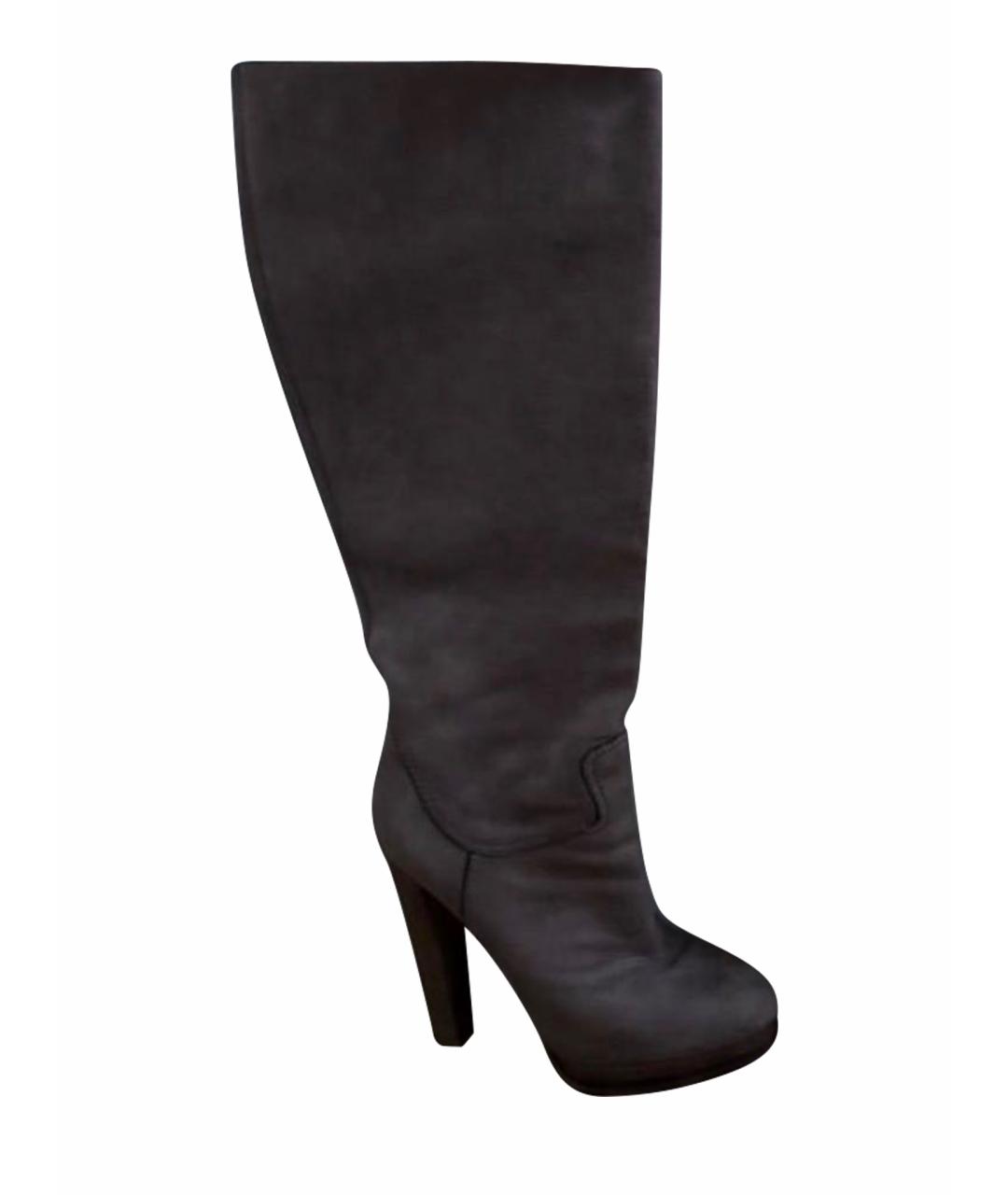 CASADEI Серые замшевые сапоги, фото 1