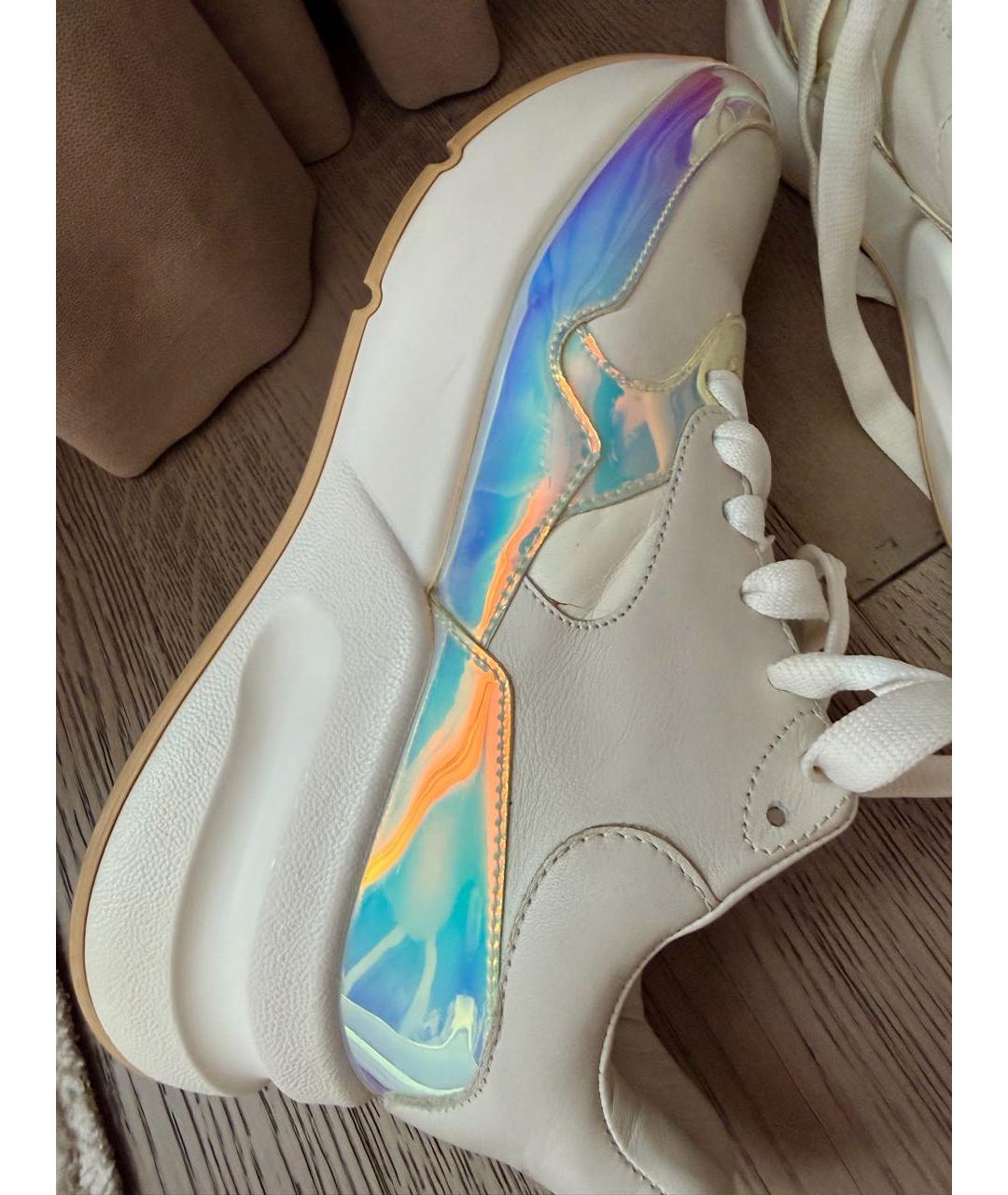 ALEXANDER MCQUEEN Белые кожаные кроссовки, фото 6