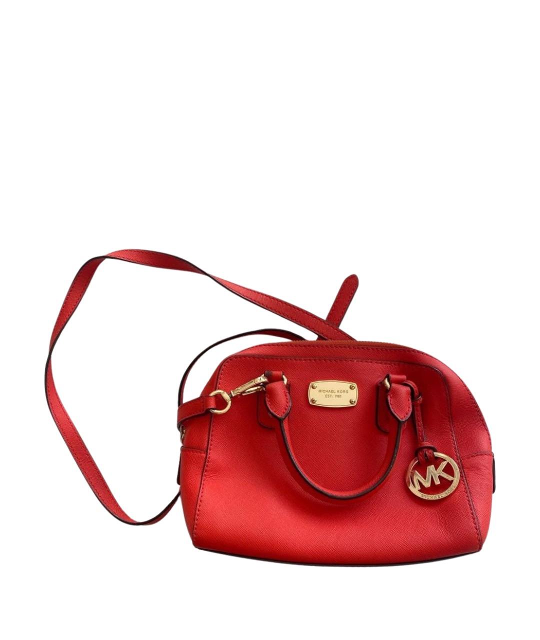 MICHAEL KORS Красная сумка через плечо из искусственной кожи, фото 1