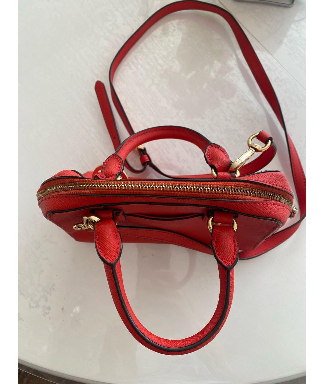 MICHAEL KORS Красная сумка через плечо из искусственной кожи, фото 4