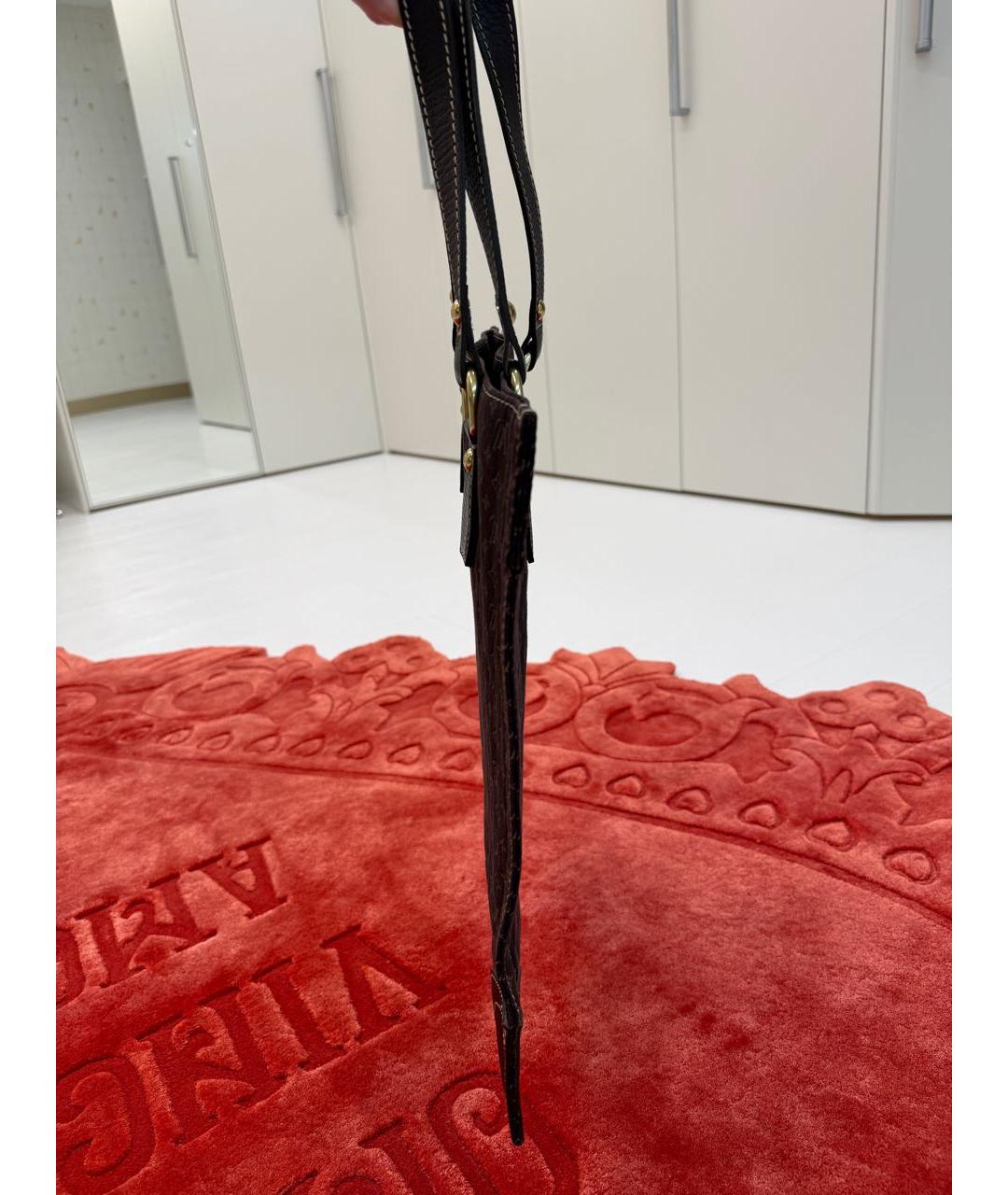 LOUIS VUITTON Коричневая сумка с короткими ручками, фото 2