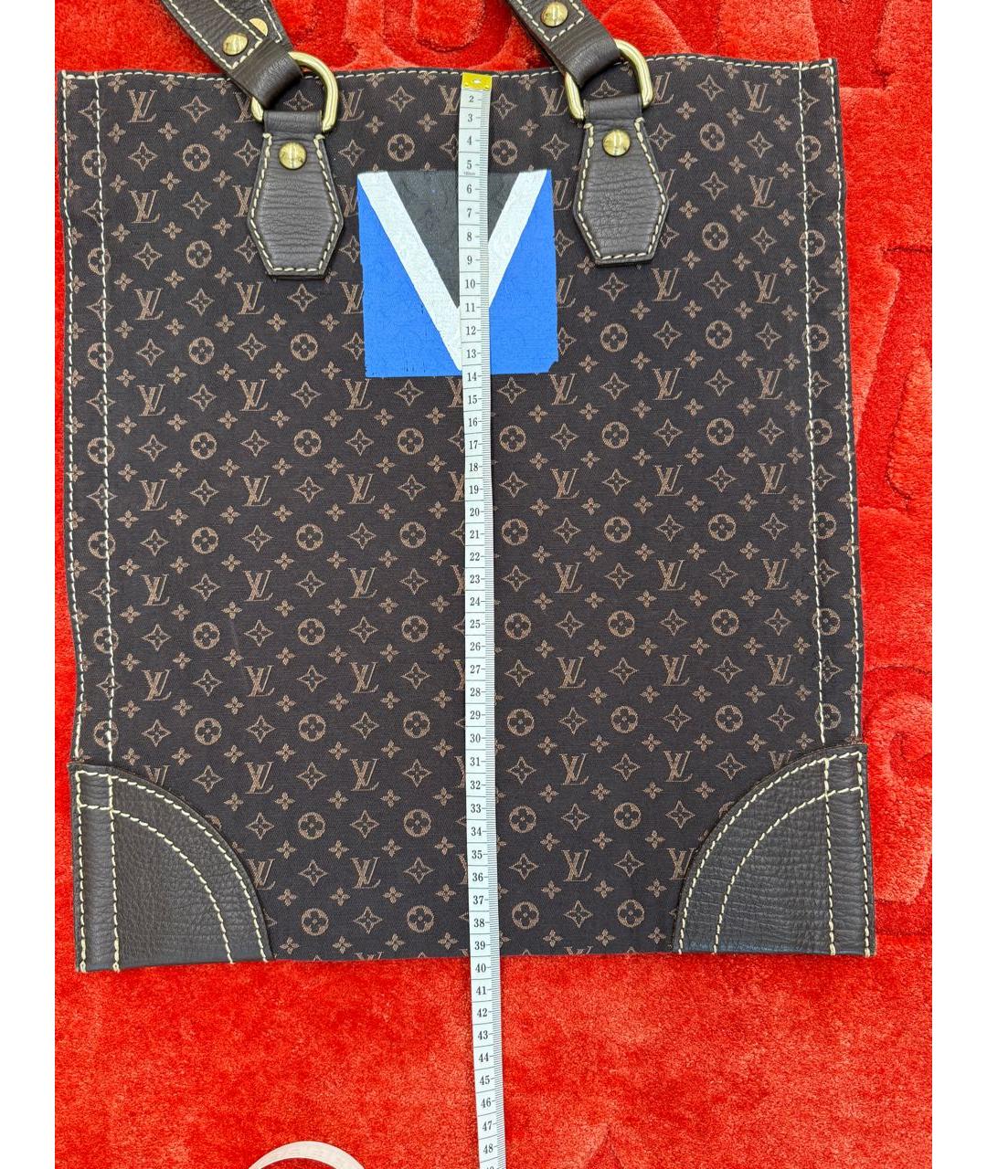 LOUIS VUITTON Коричневая сумка с короткими ручками, фото 6