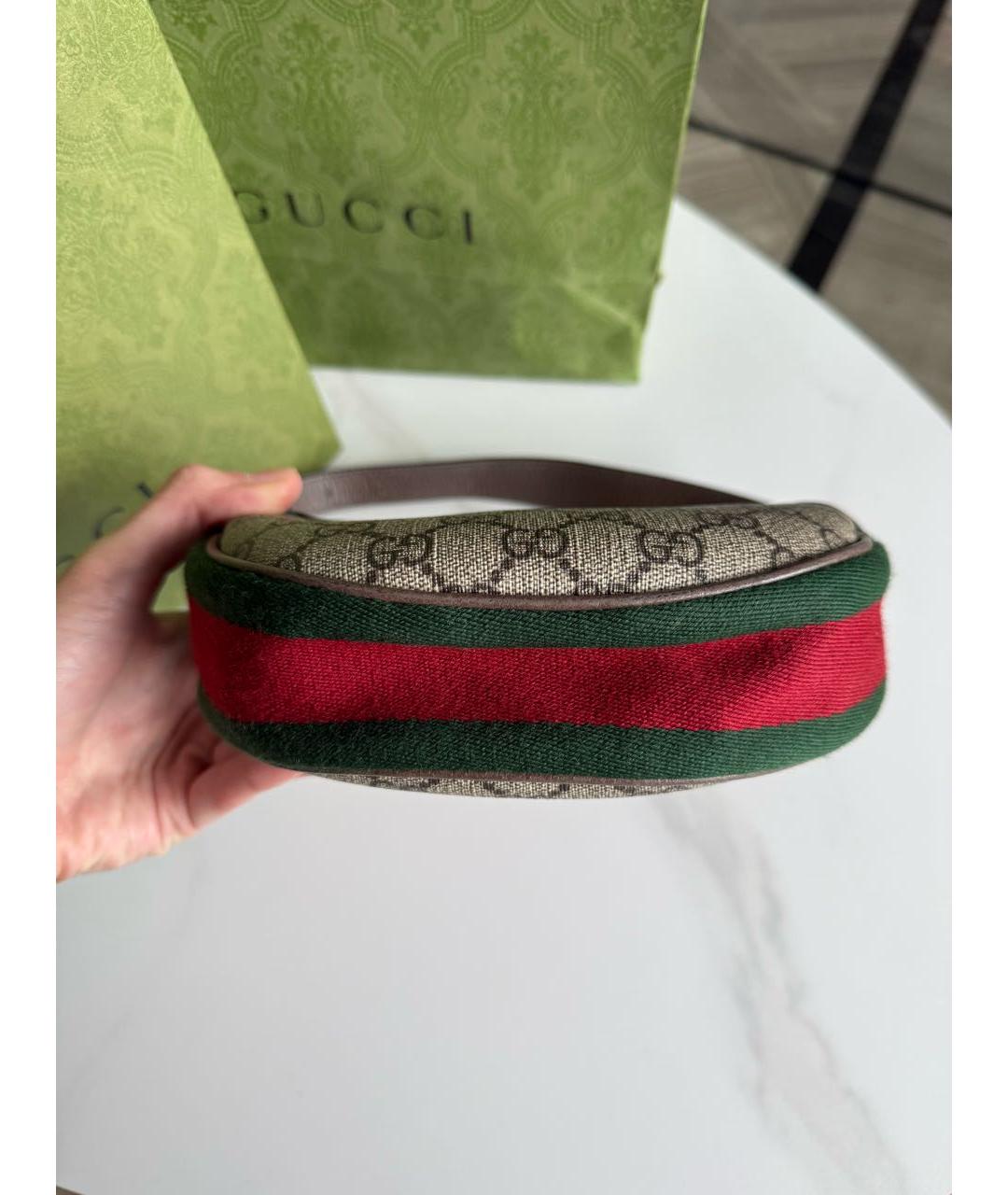 GUCCI Коричневая сумка с короткими ручками, фото 4