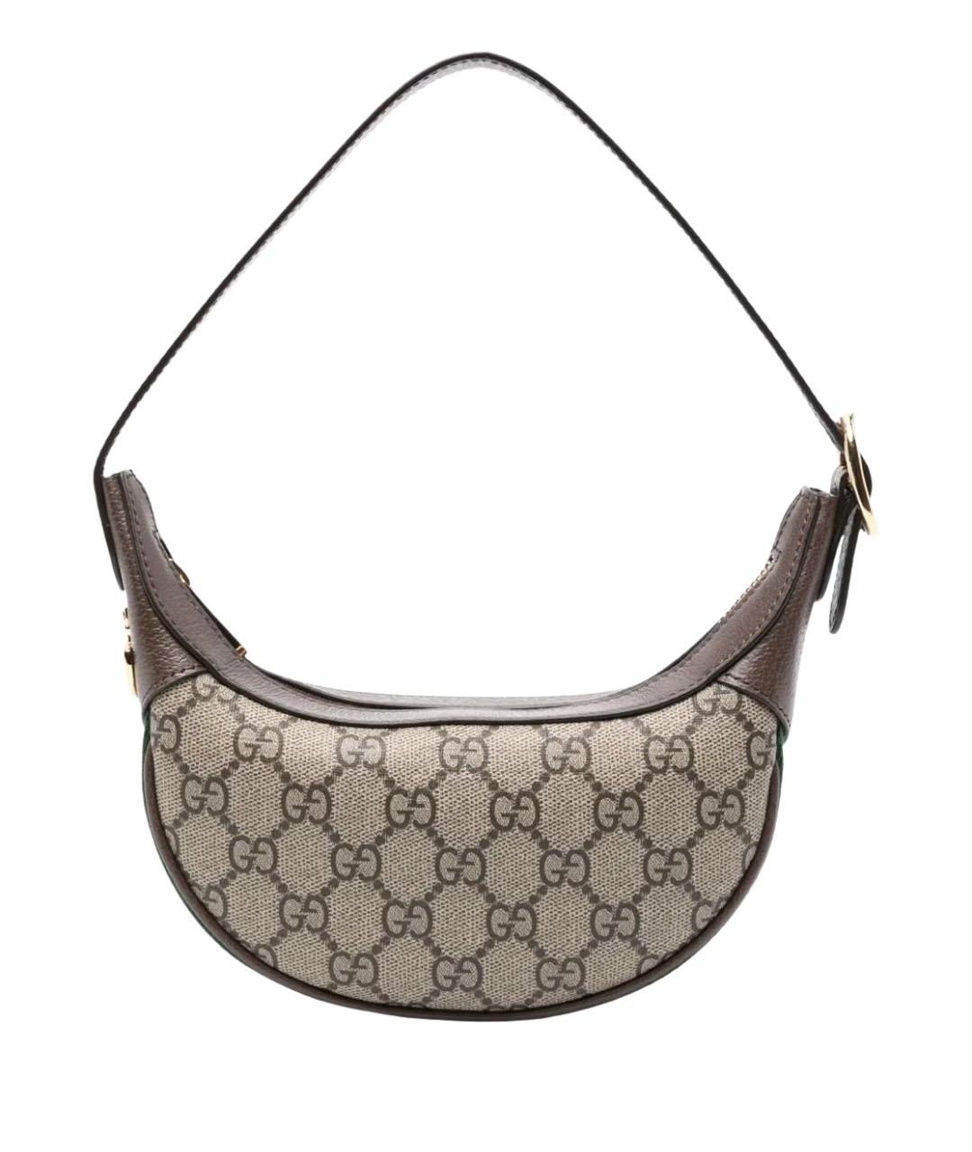 GUCCI Коричневая сумка с короткими ручками, фото 1