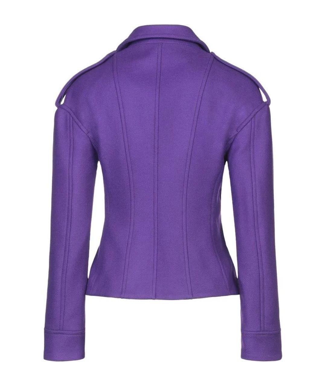 PINKO Фиолетовая шерстяная куртка, фото 2