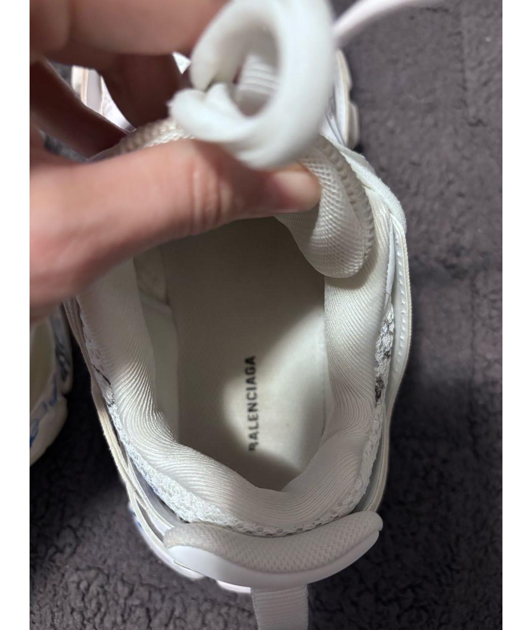 BALENCIAGA Белые синтетические кроссовки, фото 3