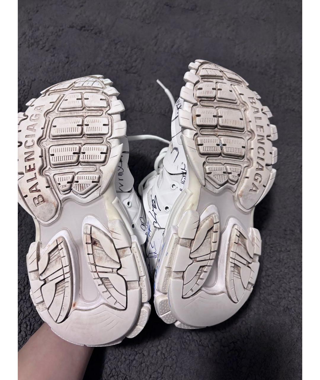 BALENCIAGA Белые синтетические кроссовки, фото 7