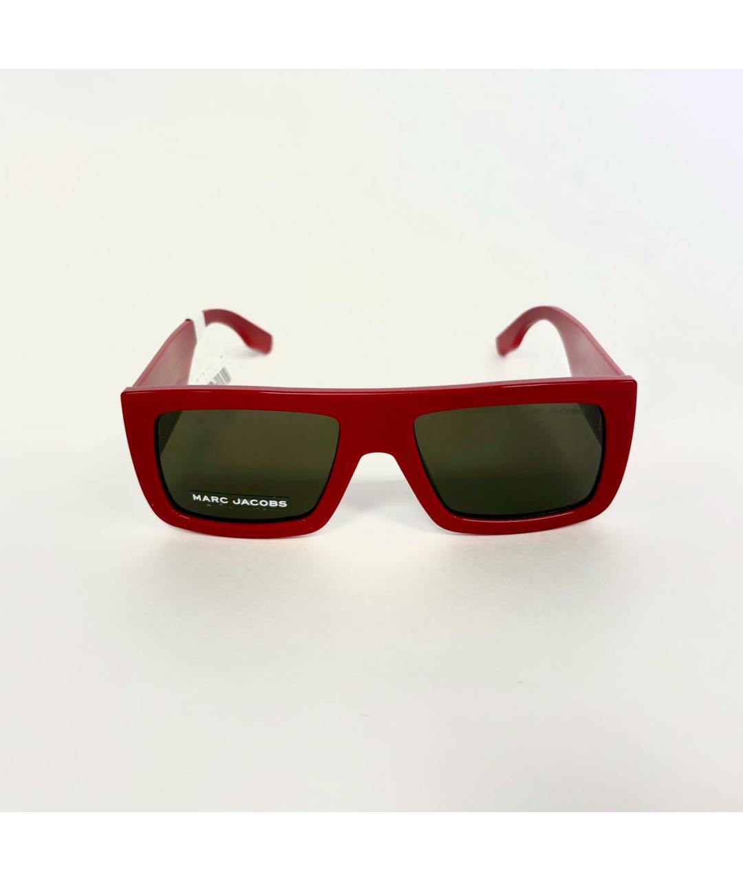 MARC JACOBS Красные пластиковые солнцезащитные очки, фото 3