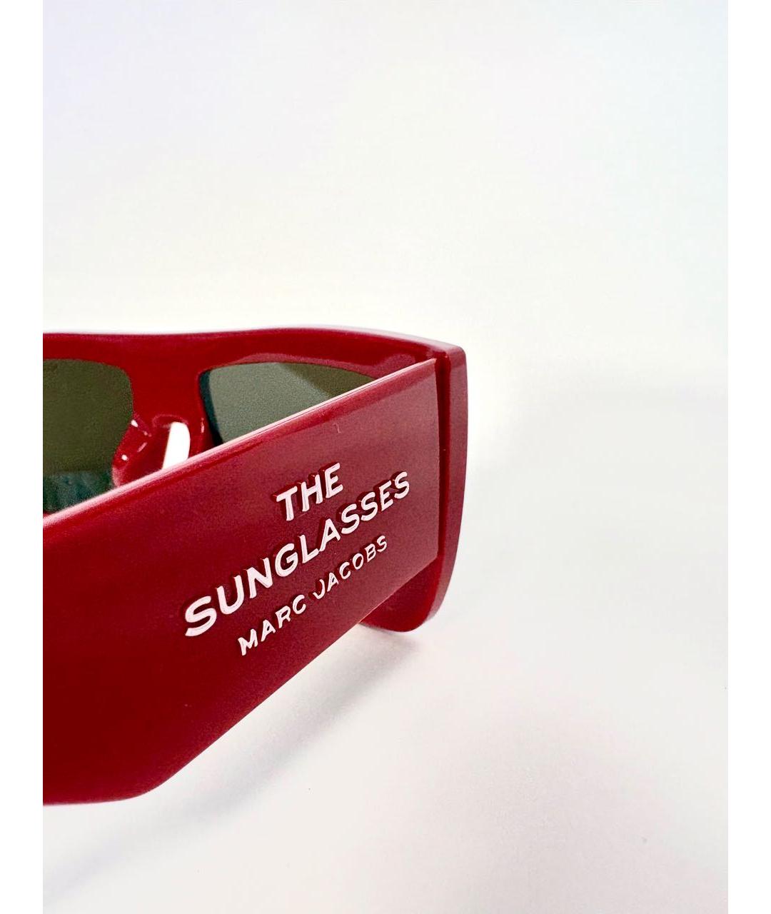 MARC JACOBS Красные пластиковые солнцезащитные очки, фото 6