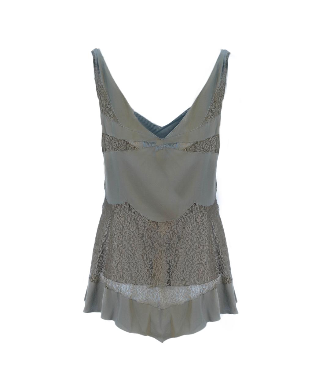 CHRISTIAN DIOR Бежевая шелковая блузы, фото 2