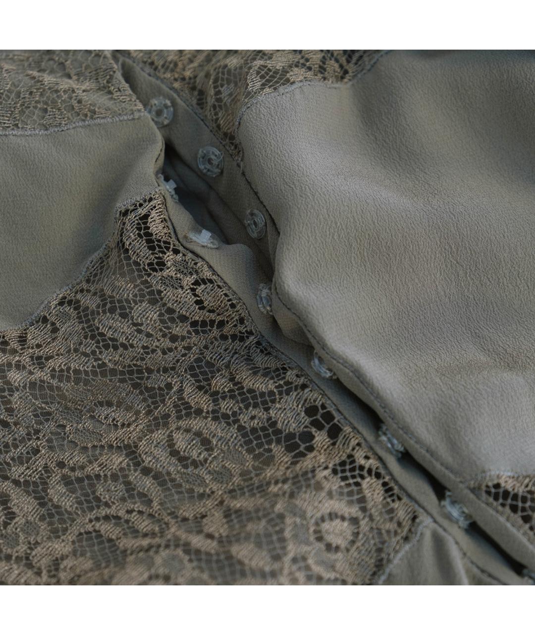 CHRISTIAN DIOR Бежевая шелковая блузы, фото 5