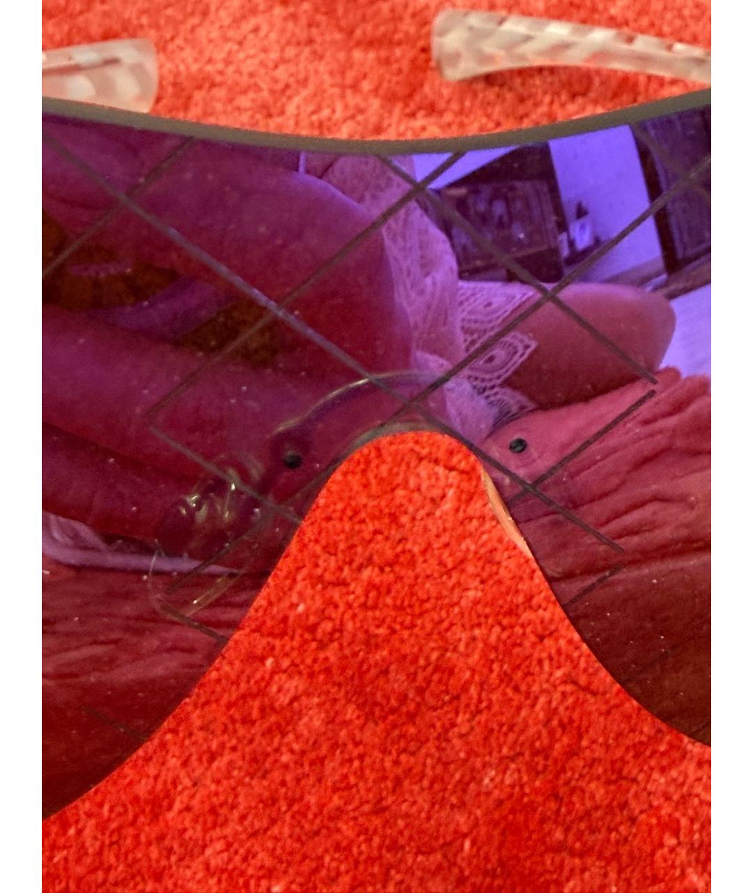 CHANEL Фиолетовые пластиковые солнцезащитные очки, фото 6