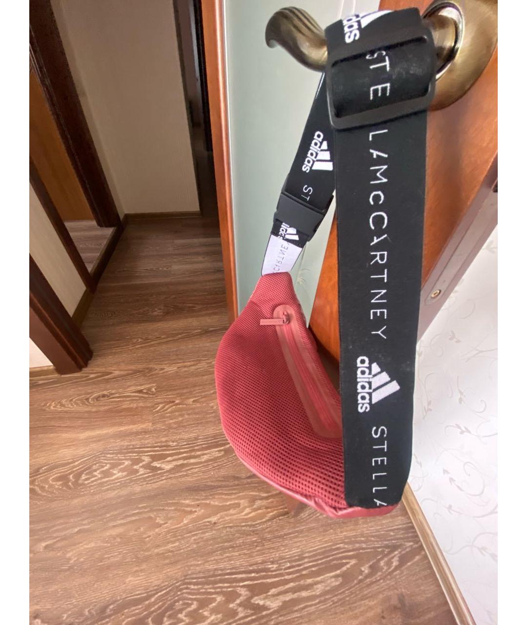 ADIDAS BY STELLA MCCARTNEY Бордовая поясная сумка, фото 3